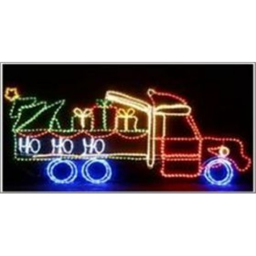 Santa Driving A Gift Truck 180CM(L) X 77 CM.(W) Christmas Displays